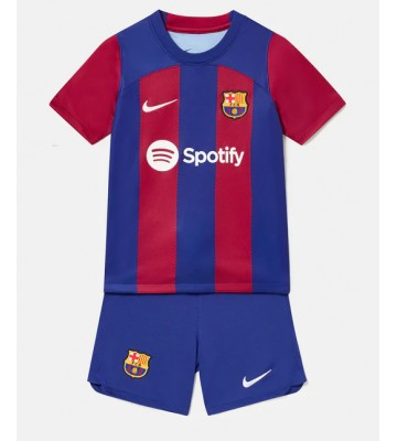 Barcelona Replica Home Stadium Kit for Kids 2023-24 Short Sleeve (+ pants)
